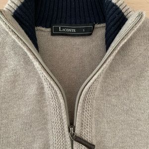 Lacoste Sweaters - MENS Lacoste Wool Cotton Half Zip Sweater Lacoste Sweaters - MENS Lacoste Wool Cotton Half Zip Sweater